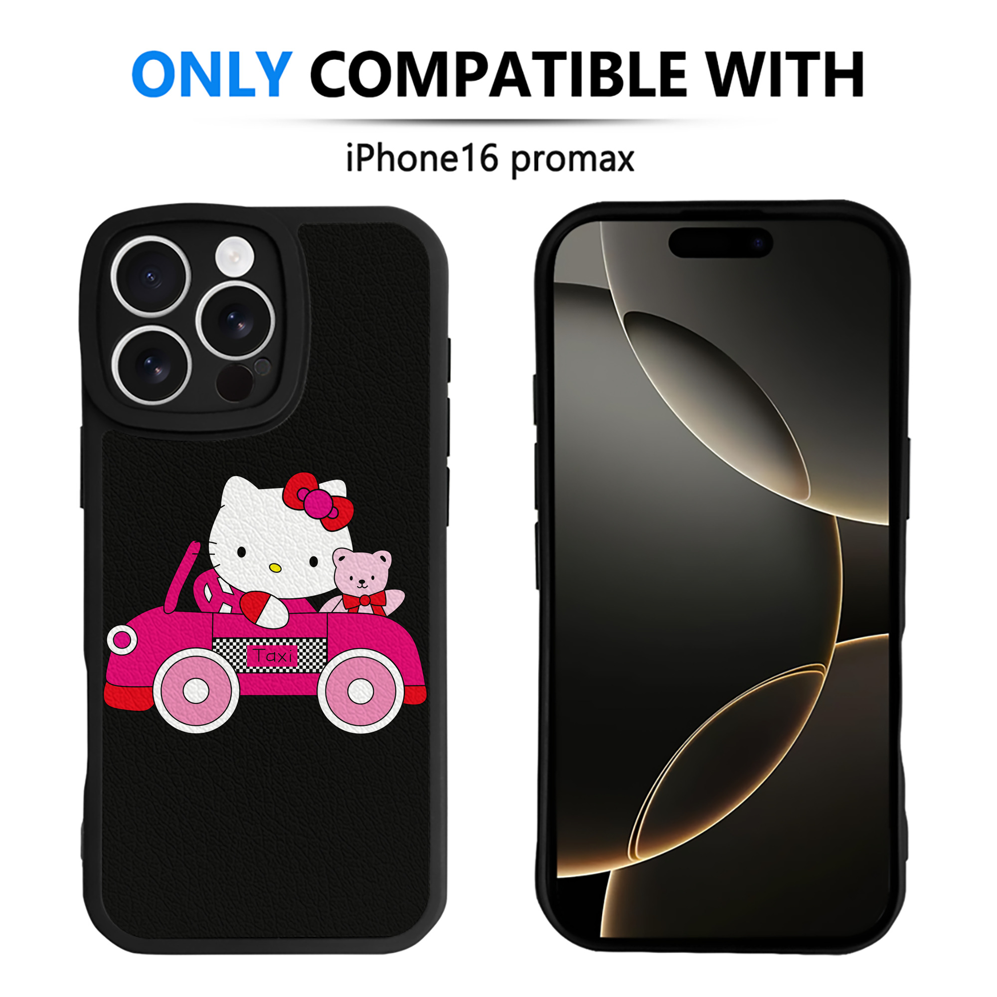 （画像用） Hello Kitty ハローキティ 【iPhone 16シリーズ対応】シリコンスマホケース（レザー調） 材質：シリコン